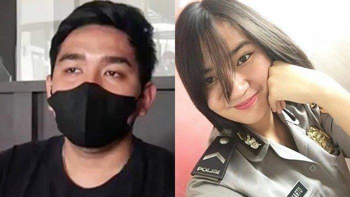 Kolase foto Briptu Reynaldo dan istrinya Briptu Christy
