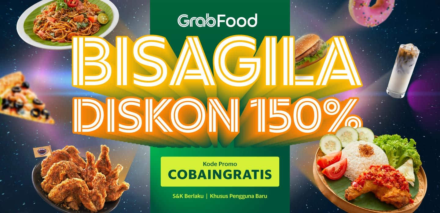 Buat kamu yang mau makan enak dan hemat. Jangan lewatkan, 10 Kode Promo GrabFood bulan Februari 2022, nikmati diskon dan cashback hingga 150%.(Foto: Grab/Halonusa)