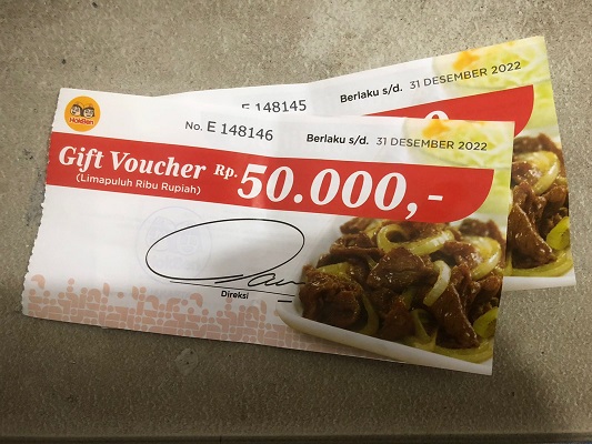 Voucher Hokben Padang