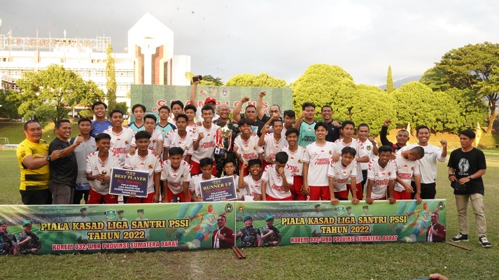 Pondok Pesantren (Ponpes) Darussalam Sumani Kodim 0309/Solok melaju ke tingkat nasional Piala Kasad 2022. (Foto: Dok. Istimewa)