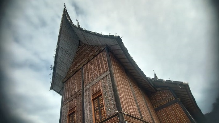 Rumah Gadang di Istano Rajo Basa Pagaruyuang. (Foto: Halonusa.com/Dok. Muhammad Aidil)