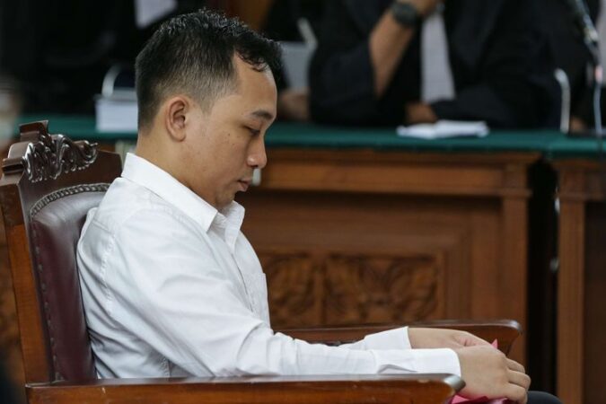 Ricky Rizal jalani sidang putusan. (Foto: Kompas.com/Kristianto Purnomo)