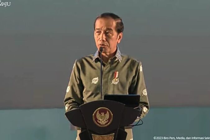 Sambutan Presiden RI Joko Widodo pada perayaan Hari Pers Nasional 2023 di Medan. (Foto: Sekretariat Presiden)