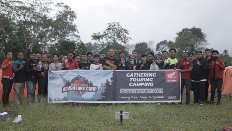 Honda Hayati bersama komunitas yang tergabung dalam AHSB mengadakan kegiatan camp yang bertajuk Honda Bikers Adventure Camp. (Foto: Honda Hayati)