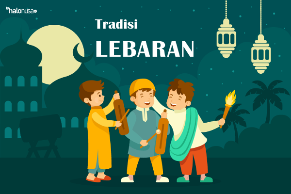 Design Tradisi Lebaran 2023 (Ilustrator Yurico Andani/Halonusa)