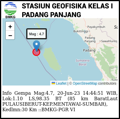 Ilustrasi gempa. (Foto: BMKG)