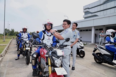 AHM Safety Riding &amp; Training Center Deltamas, Jawa Barat pada hari Rabu (7/6). (Foto: AHM)