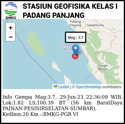 Ilustrasi pusat gempa. (foto: BMKG)