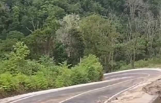 Jalan Tembus Bayang - Alahan Panjang. (Foto: SS Instagram @pecinta_alamminang)