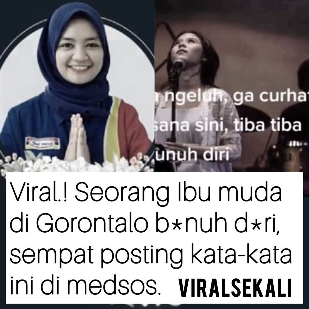 Ibu muda di Gorontalo tertiipu pinjaman online. (FFoto: Twitter @Kegoblongan.Unfaedah)