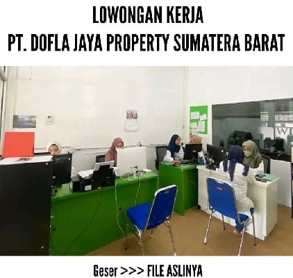 Suasana kantor PT Dofla Property. (Foto: SS TikTok)