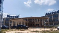 Progres pembangunan gedung DPRD Kota Padang. (Foto: Tribun Padang)