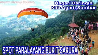 Spot Paralayang di Bukit Sakura Agam. (Foto: YouTube Suasana Pedesaan Indonesia)