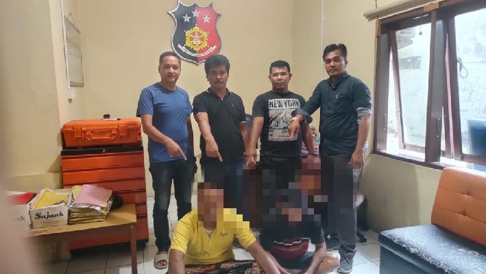 Maling steger di Hotel Rangkayo Basa ditangkap polisi. (Foto: istimewa).