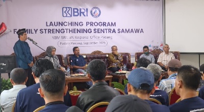 Peresmian launching program Family Strengthening Sentra Samawa Padang Panjang beberapa waktu lalu. (Ist)