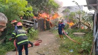 Kebakaran gudang di Padang Pasir. (Foto: istimewa)