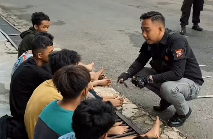 Team Patroli Perintis Presisi berhasil mengamankan remaja tawuran.