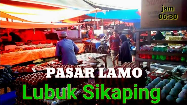 Pasar lamo Lubuk Sikaping. (Foto: YouTube)