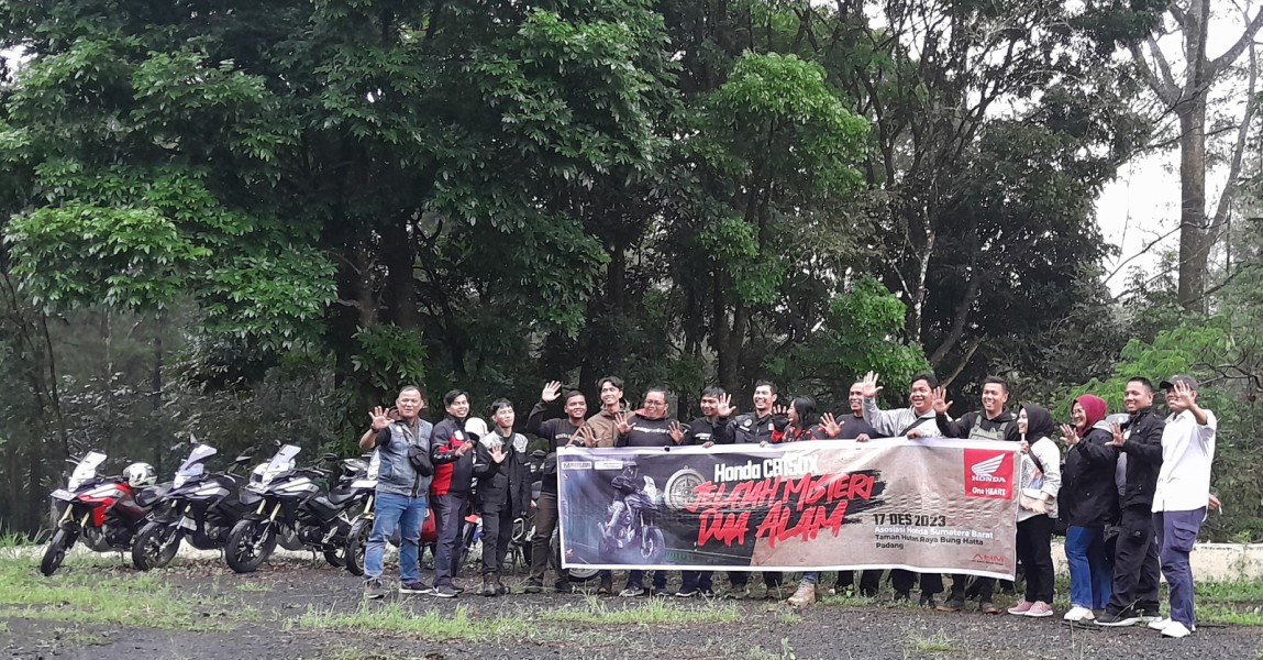 Jelajah Misteri Dua Alam, PT AHM bersama Main Dealer PT Hayati Pratama Mandiri (HPM) touring bersama komunitas motor sport.