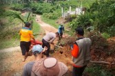 Longsor di Lintau Buo Kabupaten Tanah Datar.