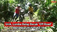 Lomba balap becak offroad di Padang Pariaman. (Foto: YouTube)