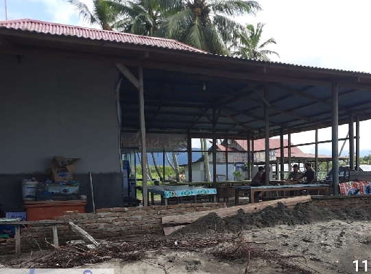 Abrasi di Pantai Pasir Jambak Kota Padang. (Foto: BPBD)