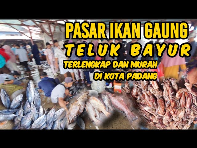 Suasana di Pasar Gaung, Kota Padang. (Foto: YouTube)