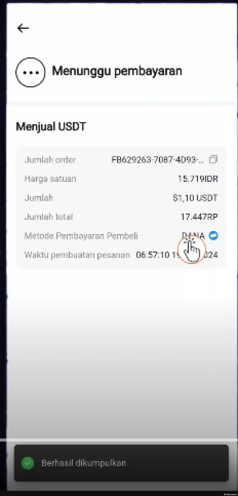 Bukti penarikan aplikasi penghasil uang XWorld (foto: Youtuber Herz ID)