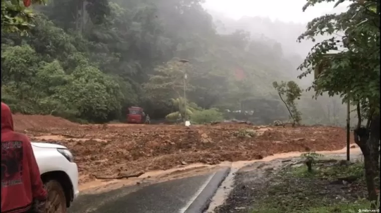 Longsor yang pernah terjadi di Kelok Jariang