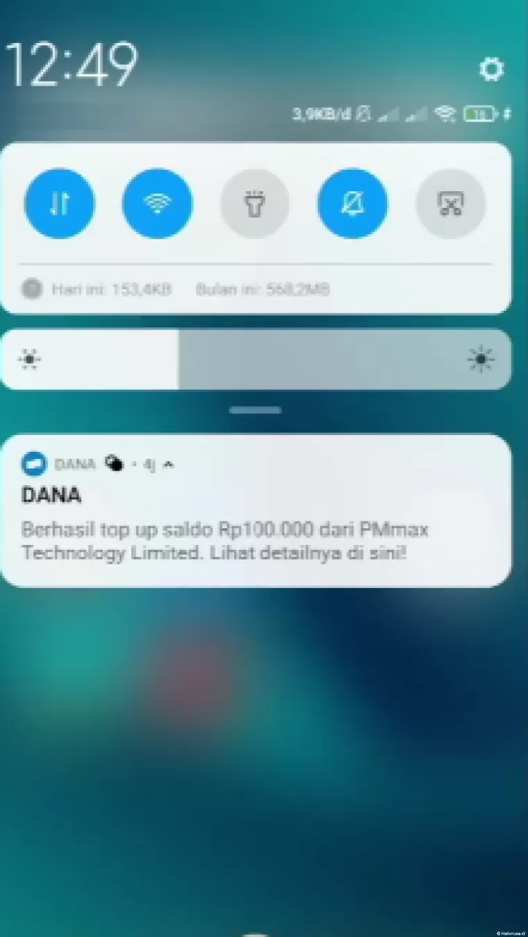 Bukti pembayaran aplikasi penghasil uang Step GO (foto: Youtuber Naufal354)