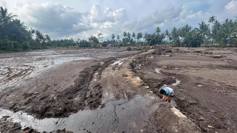 Kondisi pascabanjir bandang di Kabupaten Tanah Datar, Sumatera Barat. (Foto: Halonusa.id)