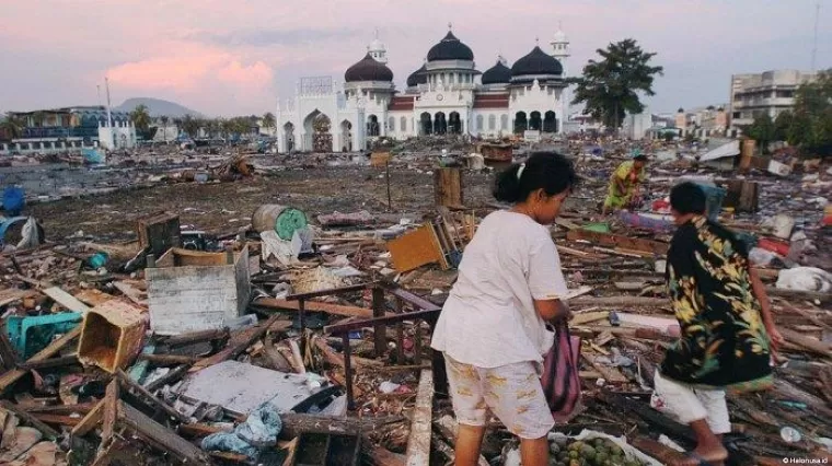 Gempa dan tsunami Aceh 2004. (Foto: KompasTV)