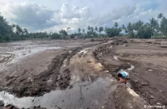 Kondisi pascabanjir bandang di Kabupaten Tanah Datar, Sumatera Barat. (Foto: Halonusa.id)