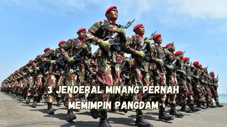 3 Jenderal Minang Pernah Memimpin Pangdam. (Foto: Demokratis.co.id)