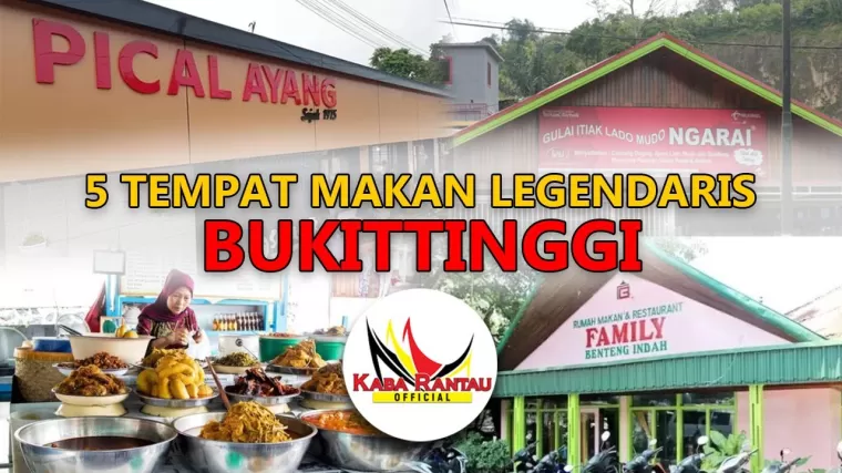 5 tempat makan legendaris di Kota Bukittinggi Sumatera Barat. (Foto: Youtube Kaba Rantau Official)