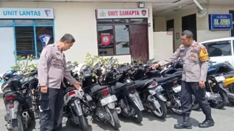 Polsek Bukittinggi Amankan 19 Motor Berknalpot Bising