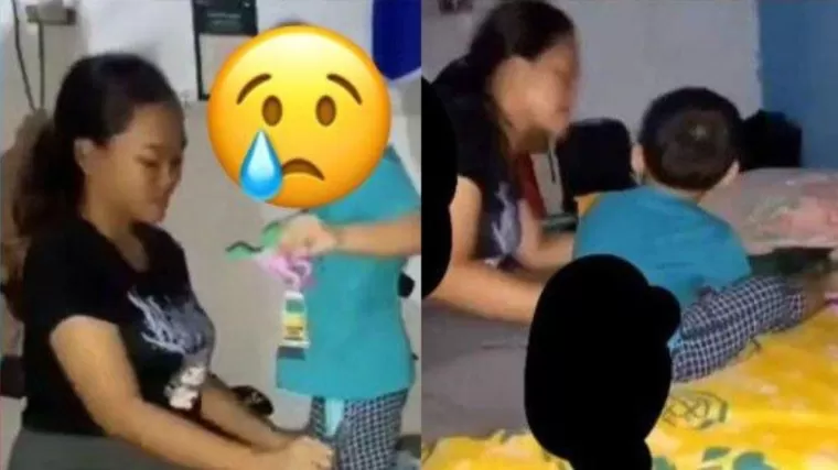 Ternyata Ibu yang Viral Lecehkan Anak Kandung Sehari-hari Bekerja Sebagai Pengamen