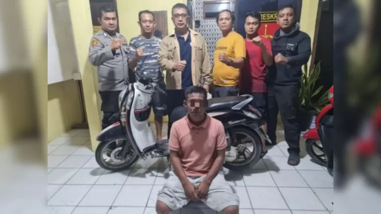 Tim Jaran dan Unit Reskrim Polsek Kubung Pelaku Pencurian Sepeda Motor di Solok