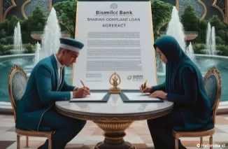 Ilustrasi pinjaman Bank Syariah (foto: ideogram AI)