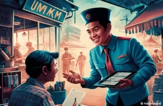 Ilustrasi bayar pajak bagi UMKM (foto: ideogram AI)