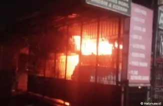 Kebakaran di Kapeh Panji, Kecamatan Banuhampu, Agam. (Foto: Istimewa)