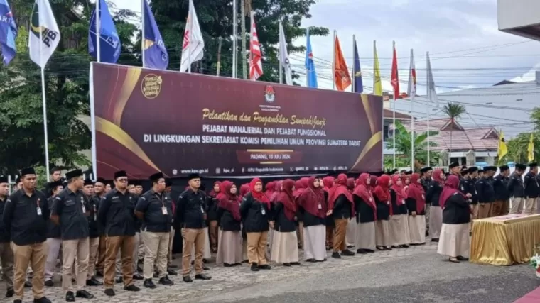 108 Pejabat KPU Sumbar Dilantik Mendadak oleh Sekjen KPU RI