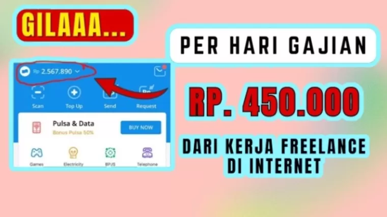 Ilustrasi aplikasi penghasil uang gratis di tahun 2024. (Foto: Canva/kanal Youtube Catra Mulia)