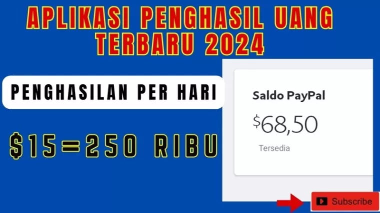 Ilustrasi hasilkan uang gratis dari website penghasil uang tahun 2024. (Foto: kanal Youtube Catra Mulia)