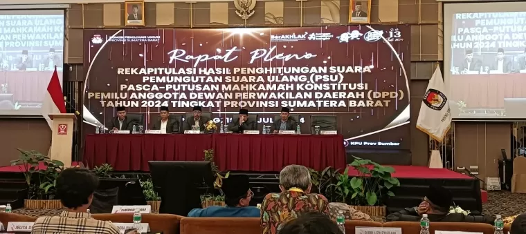 Rekapitulasi Suara PSU DPD RI Sumbar, Sembilan Daerah Telah Selesai