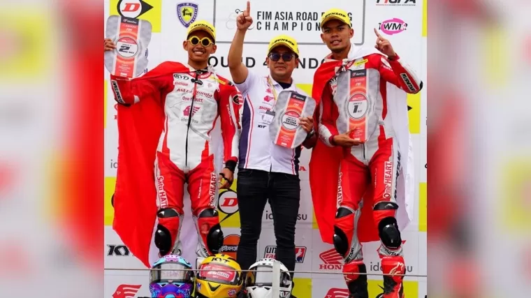 Tunggangi CBR, Astra Honda Borong Podium di ARRC Mandalika