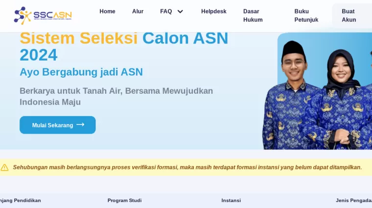 Situs resmi SSCASN BKN CPNS 2024