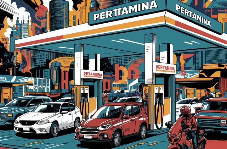 Ilustrasi BBM Pertamina (foto: Ideogram AI)