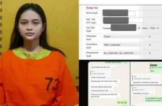 Marisa Putri tersangka tabrak pengendara motor hingga tewas di Pekanbaru. (Foto: Istimewa).