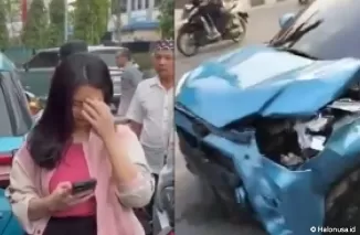 Mahasiswi di Pekanbaru tabrak ibu-ibu hingga terseret 5 meter usai pulang dugem. (Foto: tangkapan layar video akun @creepy_room di X)